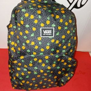 Vans Backpack small yellow flowers